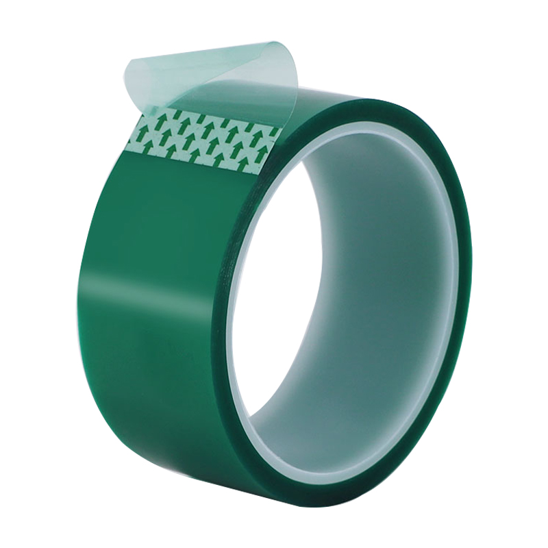 Double Side Green Polyester Tape - Polyester, 50 Meters, Green Color | Double Side Solvent Adhesive, Ideal For Automotive And Metalworking Applications