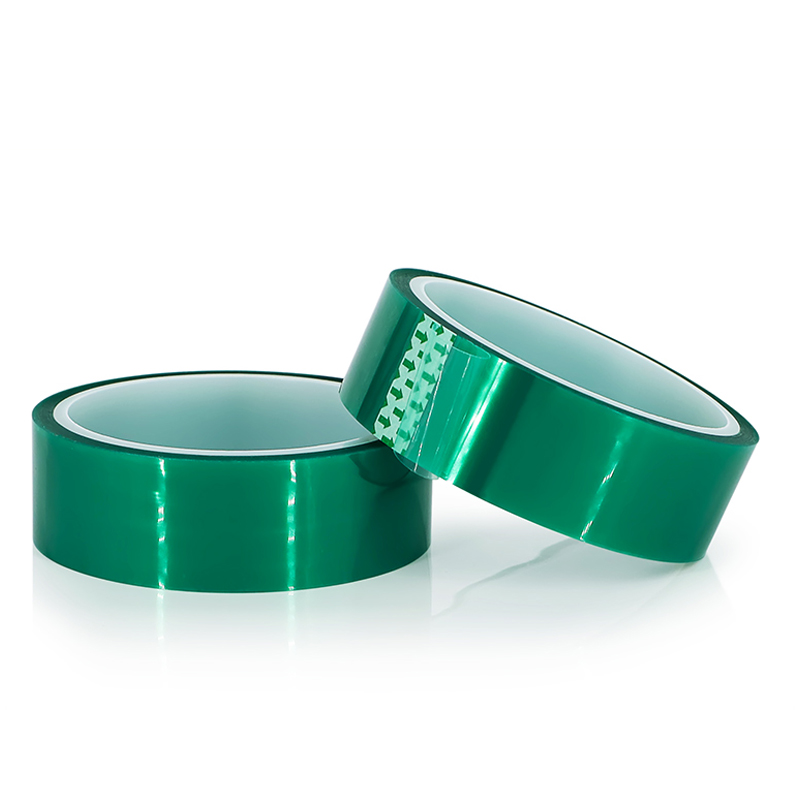 Double Side Green Polyester Tape - Polyester, 50 Meters, Green Color | Double Side Solvent Adhesive, Ideal For Automotive And Metalworking Applications
