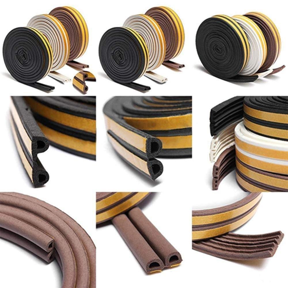 D, P & E Shape Epdm Door Seal For Sound Proofing - Color: Different Available