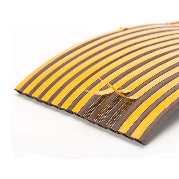 Epdm Door Seal - 9mm Width X 6mm Height, Brown Color | Excellent Soundproofing, Weatherproofing For Residential & Industrial Use