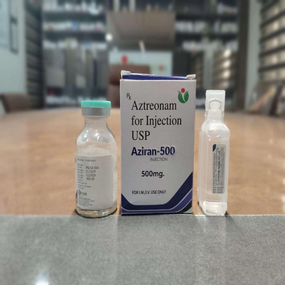 Azetreonam 500 Mg Injection - Physical Form: Liquid