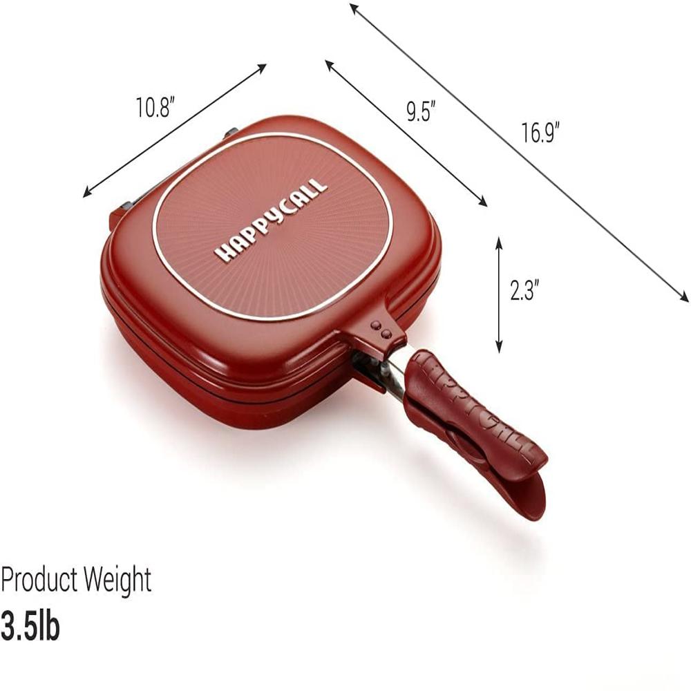 Happy Call Double Sided Multi Purpose Nonstick Grill Pan