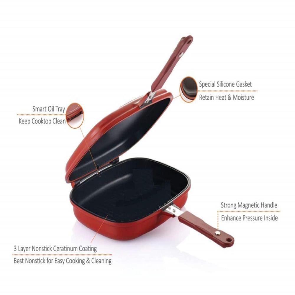 Happy Call Double Sided Multi Purpose Nonstick Grill Pan