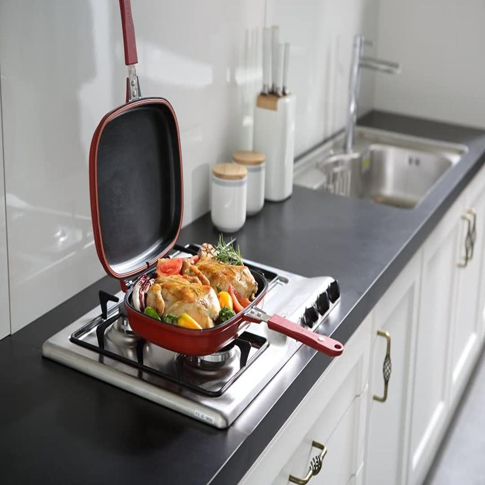Happy Call Double Sided Multi Purpose Nonstick Grill Pan