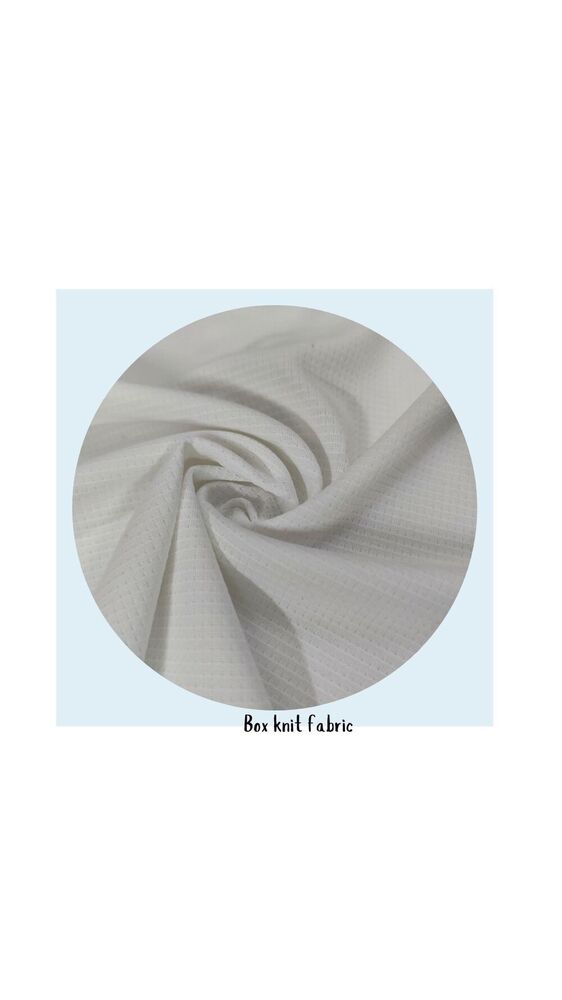 Box Knit Fabric - Attributes: Washable