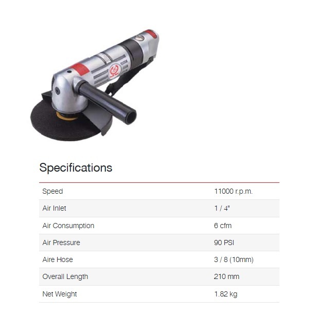 Ralli Wolf Air Angle Grinder (Ag-406) - Application: Grinding
