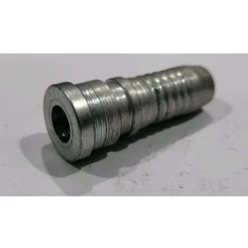1-2 Inch Ms Hose Nipple - Mild Steel, 1-2 Inch Size, Silver Color | Rigid Build For Commercial Use, Comprehensive Warranty Included