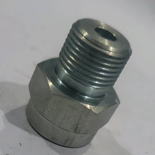 Ss Hydraulic Hex Nipple - Color: Silver