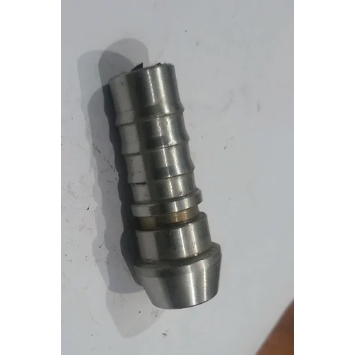 Ss Hose Round Nipple - Metal 30mm | Silver Color, Rigid Hardness, Industrial Use, Includes Warranty For Reliability And Durability