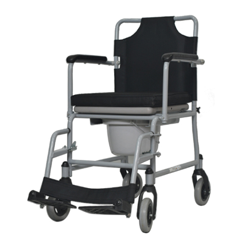 109-D Commode Wheelchair - Frame Finish: Galvanized