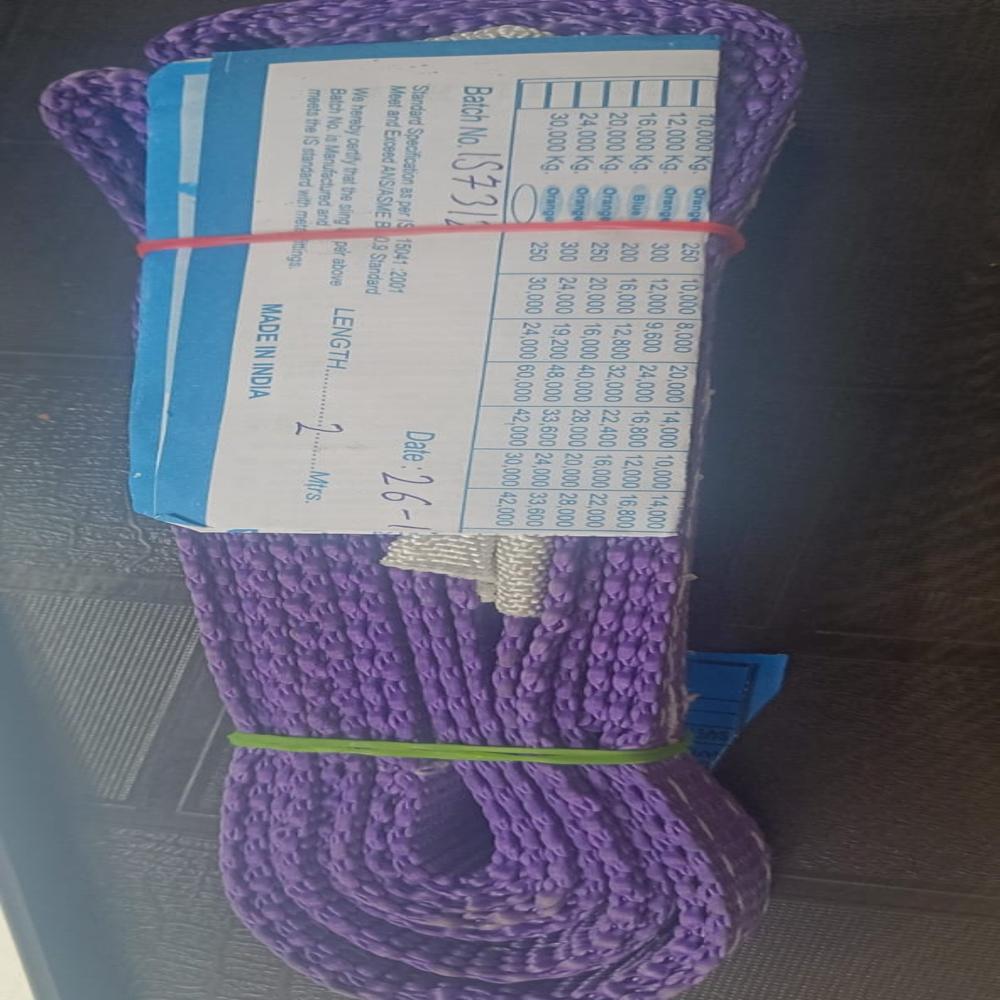 	 Heavy Duty Polyester Web Sling with all Available Sizes(Size-1 M