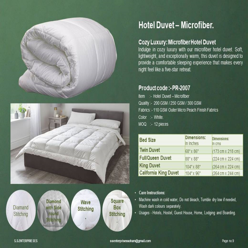 Sohamhotel Duvet - Microfiber 90x108 Inch, Luxurious Softness With Embossed Pattern And Year-round Comfort
