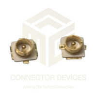 Ufl Connector Male Smd - Brass Material, Standard Size, Brown Color, 50 Ohm Impedance, 6 Ghz Frequency | Cable Mount, Polished Finish, Square Shape