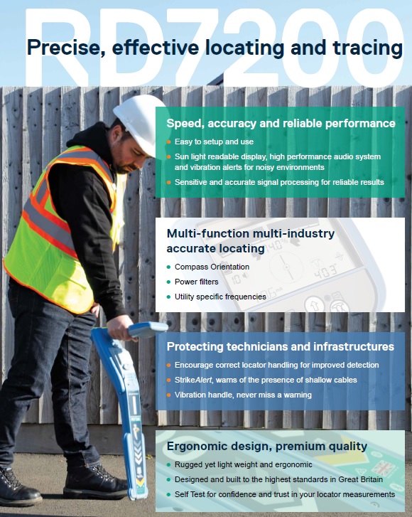 Cable and Pipe Line Locator RD7200