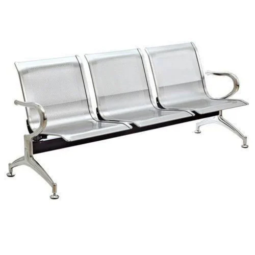 Airport 3 Seater Visiting Chair - Color: Silver