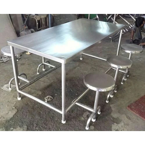 Canteen Table And Chair - Color: Silver