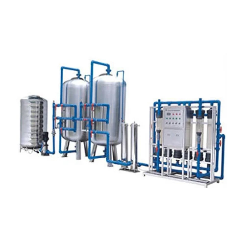 Reverse Osmosis Unit - Stainless Steel, 2000 LPH Capacity | Electric Drive, Semi-Automatic, 50-55% Water Recovery