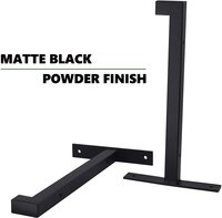 6 Pcs Heavy Duty Shelf Brackets 12 Inch Wall Mounted Industrial Metal Lip