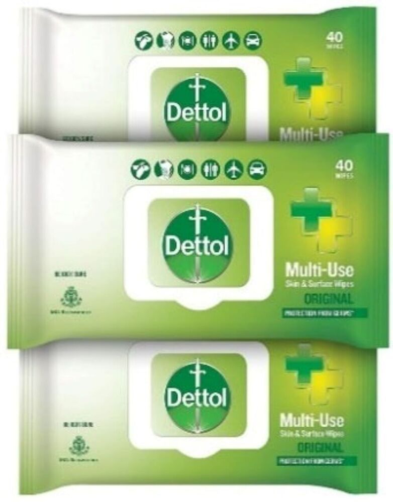 Dettol Disinfectant Wet Wipes 10/40 wipes