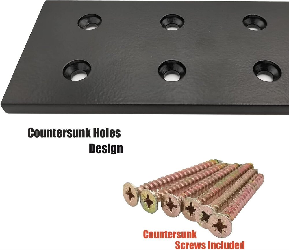 Floating Shelf Bracket, Shelf Bracket Hardware Countertop Support Bracket, Top Mount (10 Inch, 1)