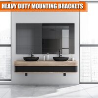 Heavy Duty Large Countertop Shelf L Bracket 16 Inch Solid Steel Metal - Support Corner Brackets