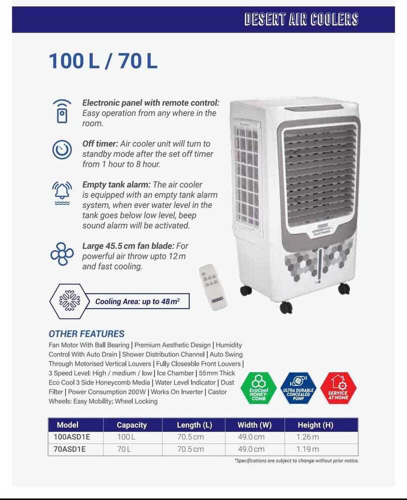 Room Air Cooler - Application: Home