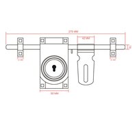 Aldrop Door Lock With Clasp