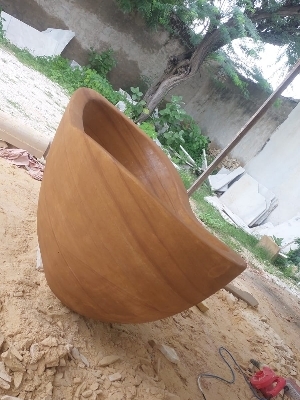 Stone Bathtub - Color: Wooden Colour