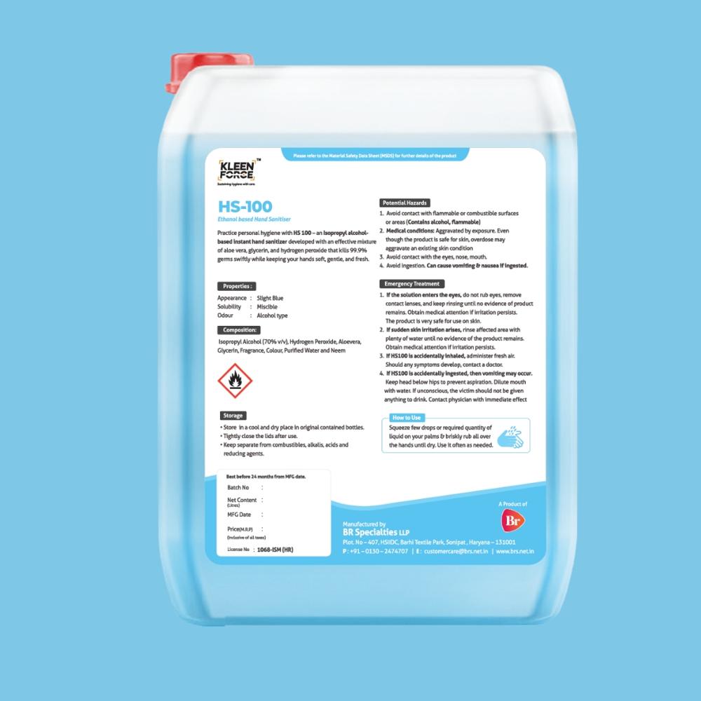 Kleen Force HS-100 Ethanol Based Hand Sanitiser