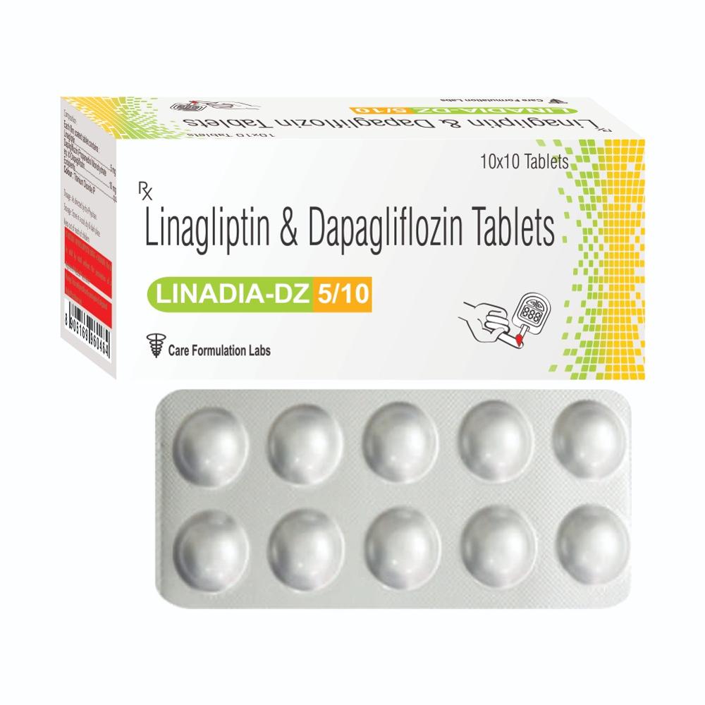 Linagliptin...5mg,  Dapagliflozin 10mg TAB