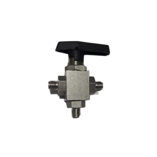 Square Type 3 Way Ball Valve