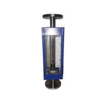 Glass Type Rotameter - Metal & Glass Construction | Blue Manual Operation, Human Interface Control, Accurate Fluid Flow Measurement