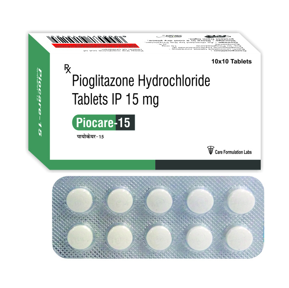 Pioglitazone Hydrochloride 15 mg tab