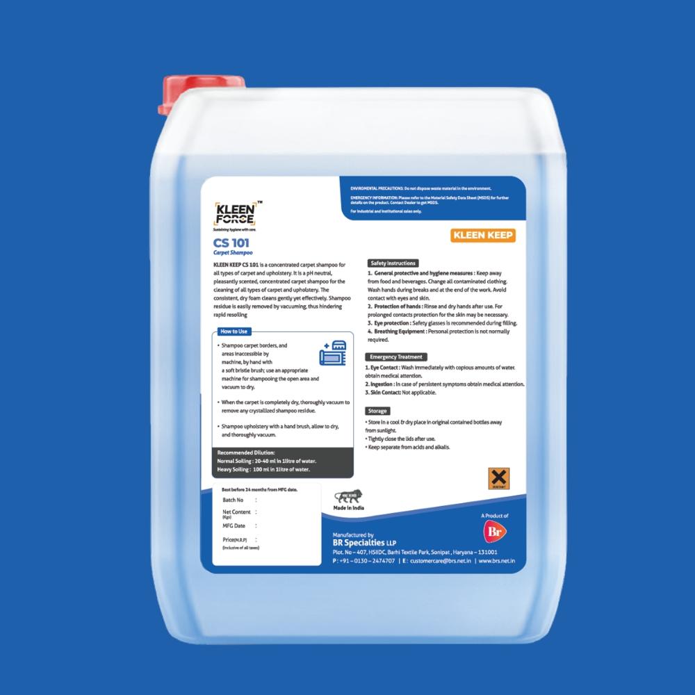 Kleen Force Kleen Keep Cs 101 Carpet Shampoo - Ph Level: 6~ 7