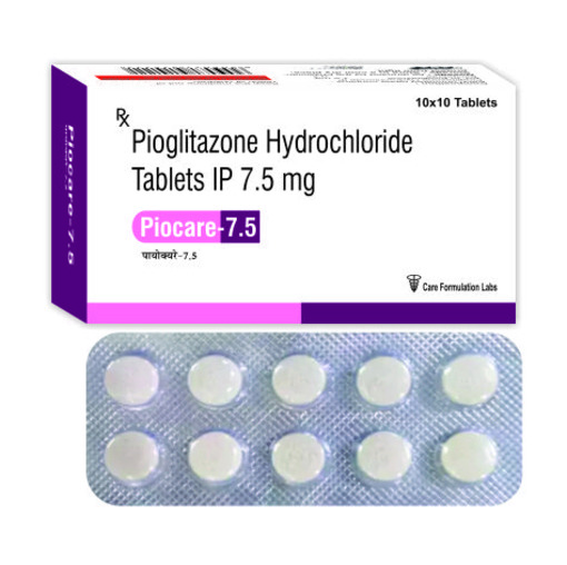 Pioglitazone Hydrochloride 7.5 mg Tab