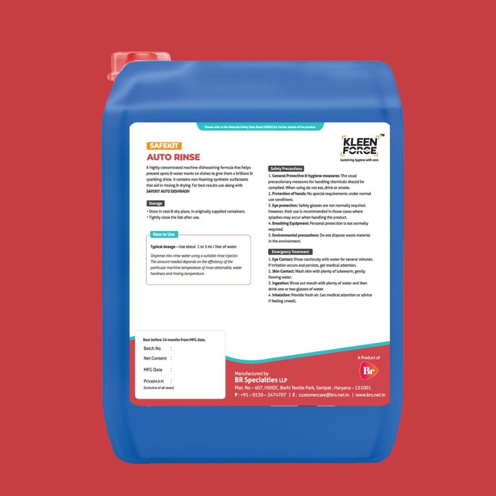 Kleen Force Safekit Auto Rinse Shine & Spot-Free Rinsing