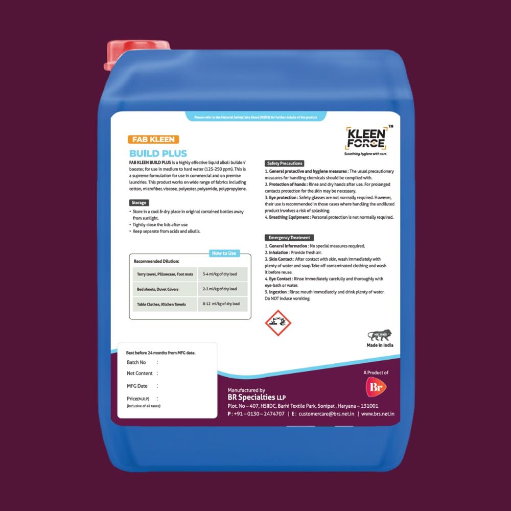 Kleen Force Fab kleen Build Plus Alkali Builder/booster for Laundry Application