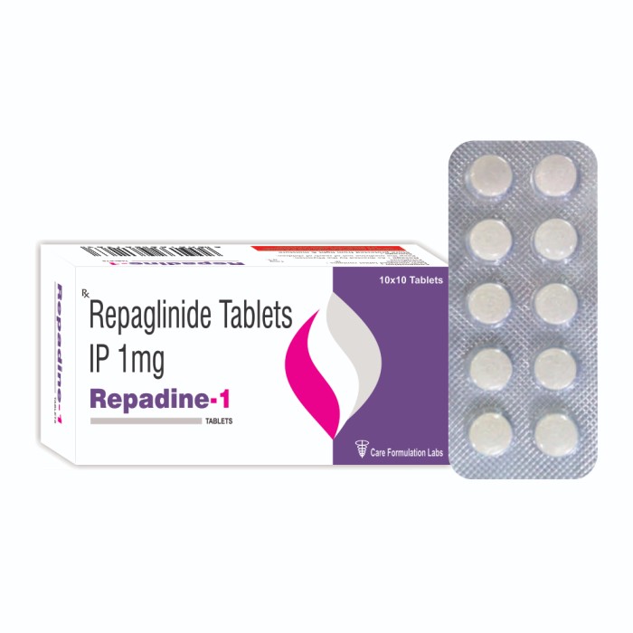 Repaglinide IP 1mg tab