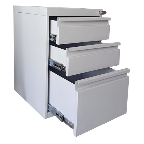 3 Drawer Pendestel With Imported Lock - Color: As Per Requirement