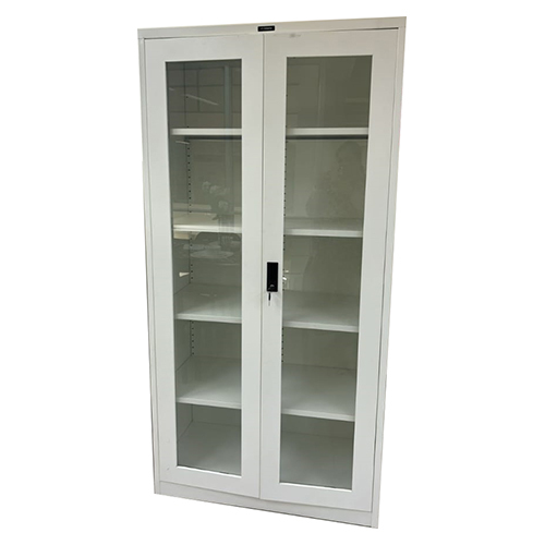 Glass Door Steel Filing Cupboard - Color: As Per Requirement