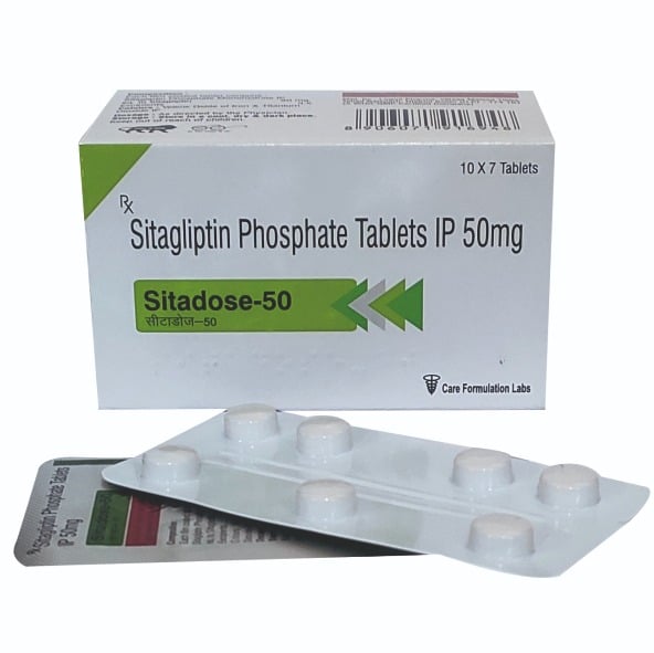 Sitagliptin Phosphate Monohydrate IP 50 mg tab