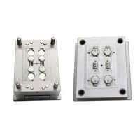 Plastic Flip Top Cap Mould - Aluminum, Silver Color, Polished Surface, Plastic Injection Mould, Corrosion Resistant | 1-year Warranty