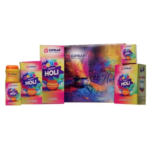 Traditional Holi Festival Kit - Color: Multicolour