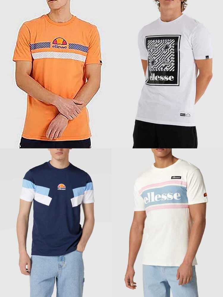 पुरुषों के क्रू नेक टीज़ विविध