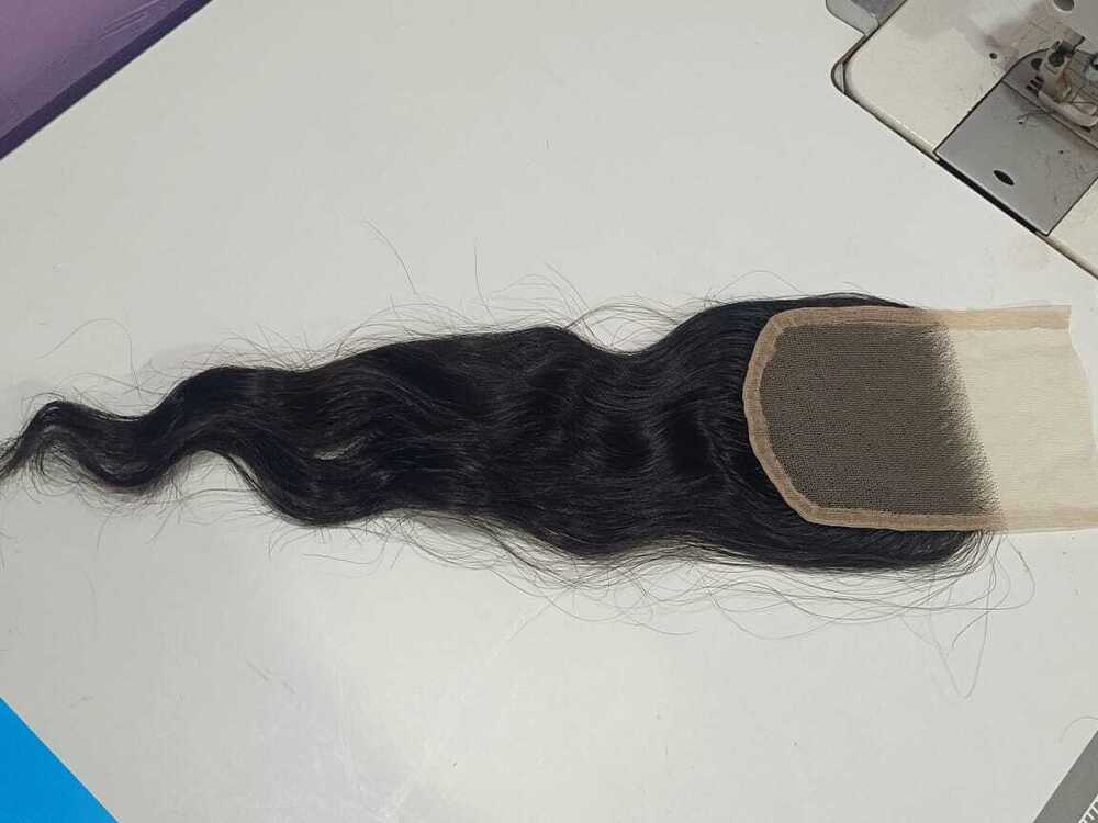 South Indian Temple Remy Hair Transparent Swiss Lace Brown Color Closure