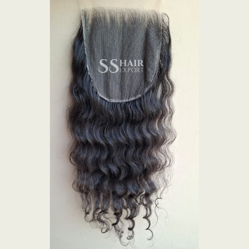 5x5 Curly Closure Sew In Side Part HD Lace | Free Part | Indian Black Virgin Human Hair Extension