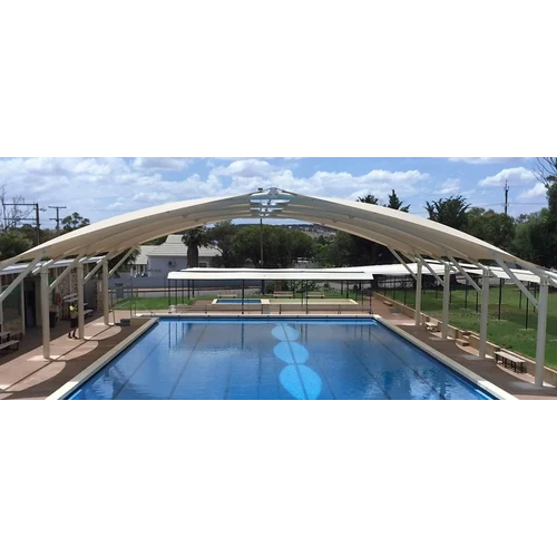 Canvas And Fabric Cloth Gazebo Swimming Pool Tensile Structure - Coating Type: Polished