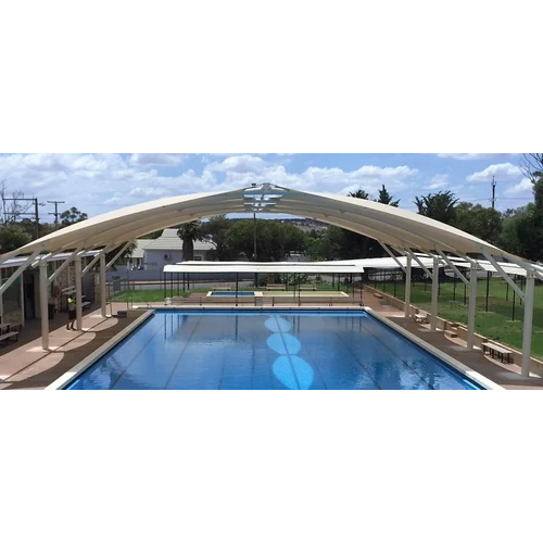 Canvas And Fabric Cloth Gazebo Swimming Pool Tensile Structure