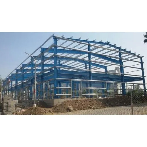 Industrial Prefabricated Structure - Steel & PU Panel, Aluminum Sheet Roof, FRP Flooring, Custom Color Options, Easy Installation, Ideal for Warehouses & Factories