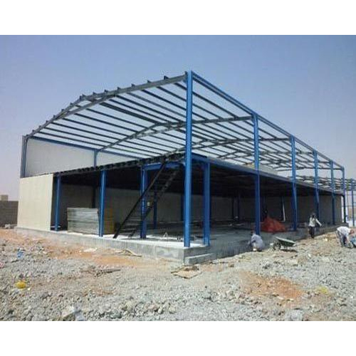 Prefabricated Warehouse Shed - Steel & PU Panel Structure | Aluminum Roof, FRP Flooring, Sliding Windows, Custom Color Options for Versatile Use